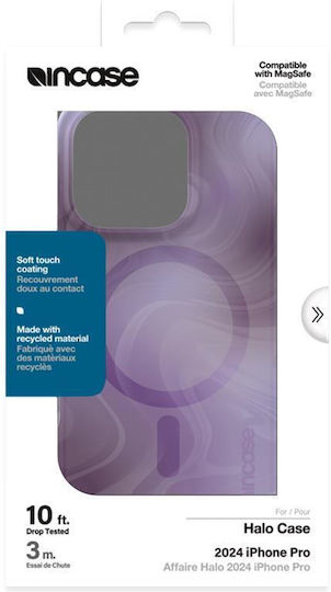 Carcasă Incase Halo Magsafe pentru iPhone 16 Pro, nuanță Oil Slick Lilac