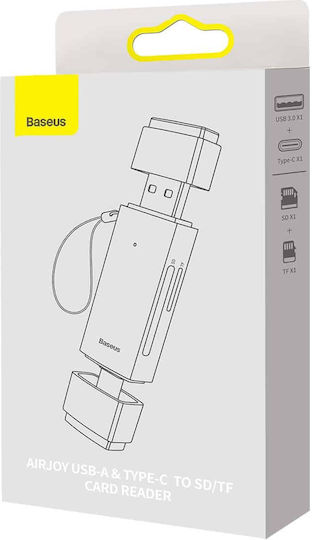 Baseus Lite Series Card Reader USB 3.0 Type-C για SD Γκρι