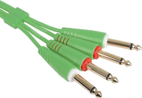 UDG Cable 2 x 6.3mm male - 2x 6.3mm male 1.5m Green (U97002GR)