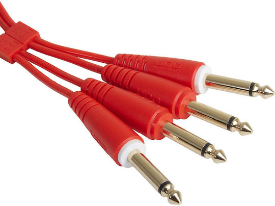 UDG Cable 2 x 6.3mm male - 2x 6.3mm male 3m Red (U97004RD)