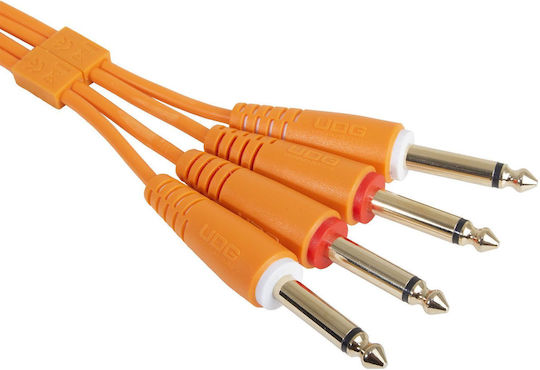 UDG Cable 2 x 6.3mm male - 2x 6.3mm male 3m Orange (U97004OR)