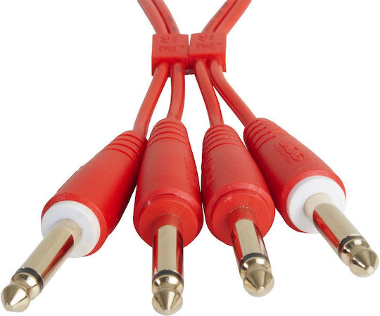 UDG Cable 2 x 6.3mm male - 2x 6.3mm male 3m Red (U97004RD)