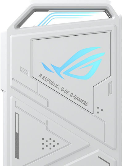 Asus Rog Strix Arion Θήκη για Σκληρό Δίσκο M.2 SATA III NVME με σύνδεση USB 3.2 Type-C σε Λευκό χρώμα