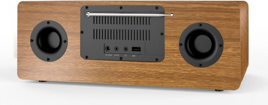 Denver MIR-270DW Φορητό Ηχοσύστημα με Bluetooth / CD / Ραδιόφωνο Καφέ