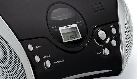 Lenco Tragbares Soundsystem mit CD / MP3 / Radio Schwarz