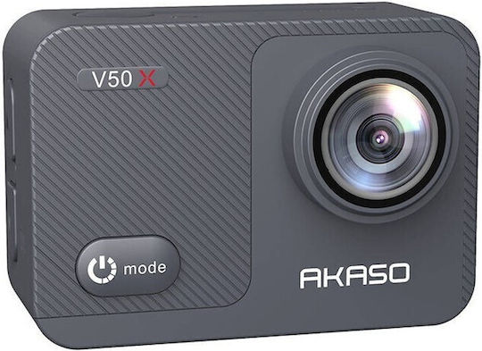 Akaso V50X (New Version) 64GB Action Camera 4K Ultra HD Underwater with Touch Screen 2" and Wi-Fi Black