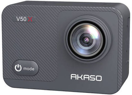 Akaso V50X (New Version) 64GB Action Camera 4K Ultra HD Underwater with Touch Screen 2" and Wi-Fi Black