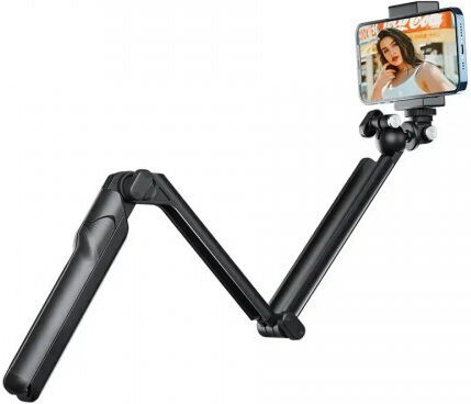 Action-Videokamera-Zubehör Telesin Te-trp-009 Kompatibel mit Gopro Hero Insta 360 Dji Action Länge von 22 bis 55 cm