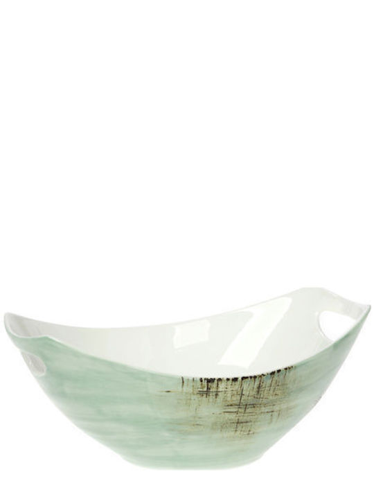 Cryspo Trio Country Φρουτιέρα Πορσελάνινη Μπεζ 28x19x12εκ.