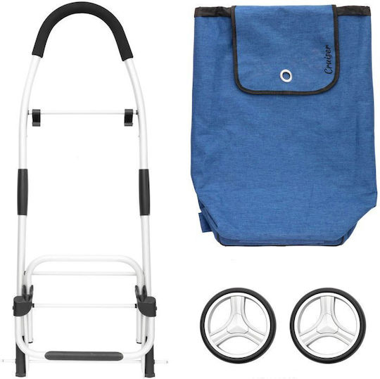 Allround Cruiser Shopping Trolley Blue 45x34x100cm