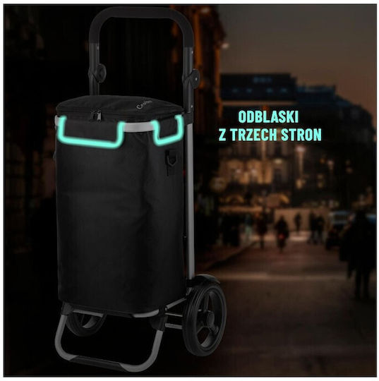 Allround Cruiser Shopping Trolley Black 45x35x100cm
