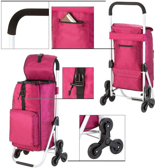 Expert Premium Shopping Trolley Purple 47x43x97cm