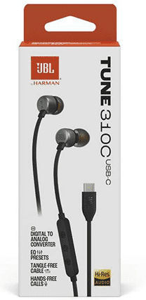 JBL In-ear headphones Earbuds Tune 305c Earbuds Black