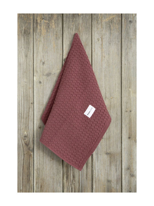 Nima Arida Πετσέτα Κουζίνας από 100% Βαμβάκι Bordeaux 50x70cm