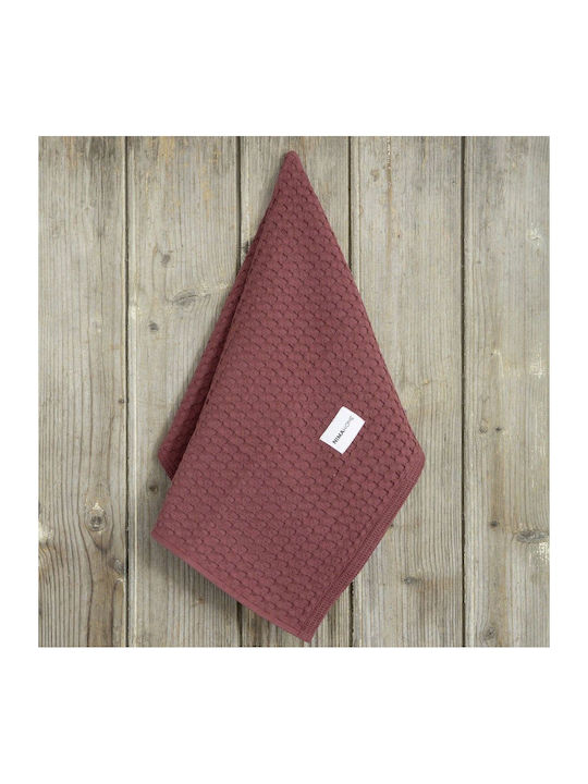 Nima Arida Towel from 100% Cotton Bordeaux 50x70cm