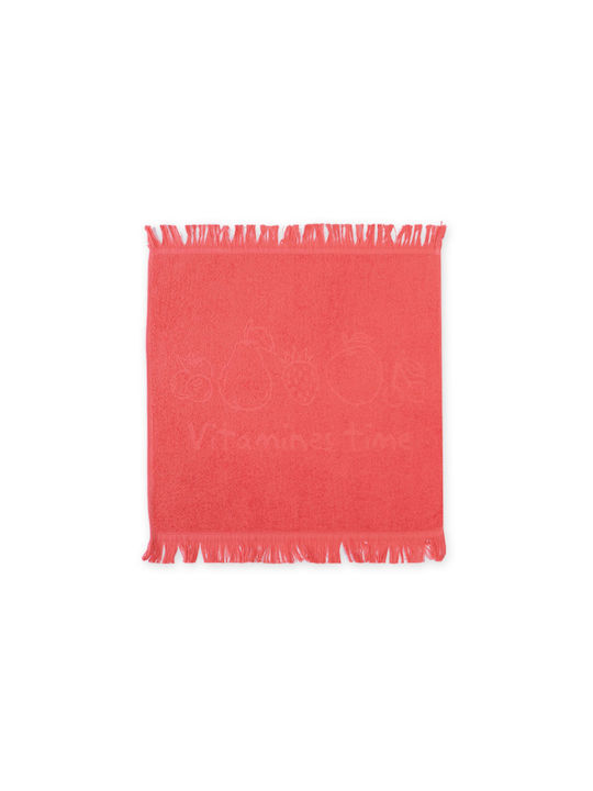 Nef-Nef Homeware Xavier Tea Towel from 100% Cotton Coral 40x60cm
