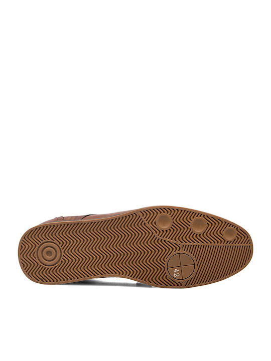 Men's Synthetic Leather Casual Shoes Tabac Brown