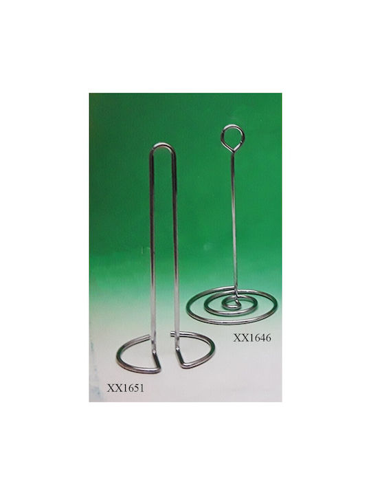 Karvounis Metallic Paper Towel Holder Silver 15.5x15.5x30cm XX1646