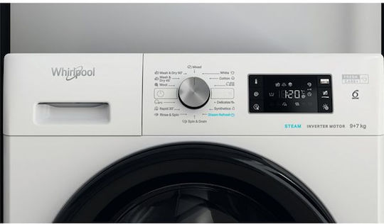 Whirlpool FFWDB 976258 BV EE Πλυντήριο-Στεγνωτήριο Ρούχων 9kg/7kg Ατμού 1600 Στροφές