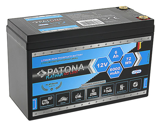 Patona Батерия за фотоволтаични системи Затворен тип 12V 6Ах