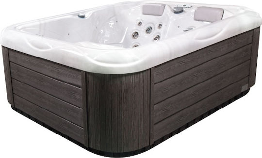 Astral Pool Mars Spa Freistehende Badewanne Bioethanol Kamine im Freien mit Hydrotherapie 213x160cm