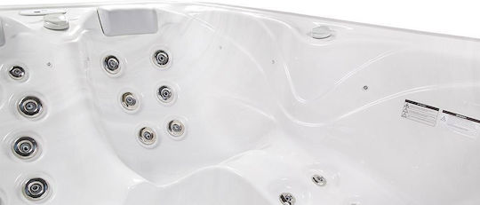 Astral Pool Mars Spa Freistehende Badewanne Bioethanol Kamine im Freien mit Hydrotherapie 213x160cm