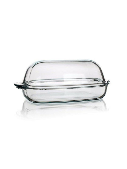 Simax Oală Dreptunghiulară de Sticlă cu Capac de Sticlă 42x26cm 1buc