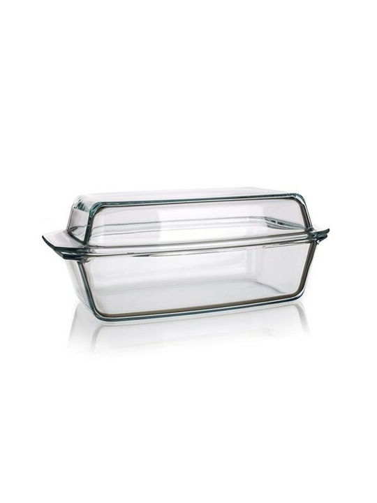 Simax Dutch Oven Rectangular Glass with Glass Lid 37.5x22.5cm 1pcs