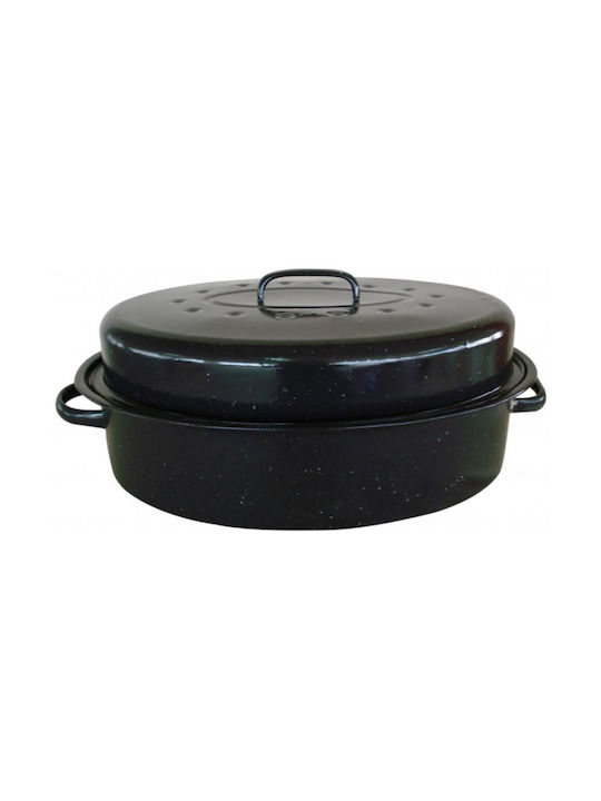 Venus Νο.42 Oval Aluminum Dutch Oven Black