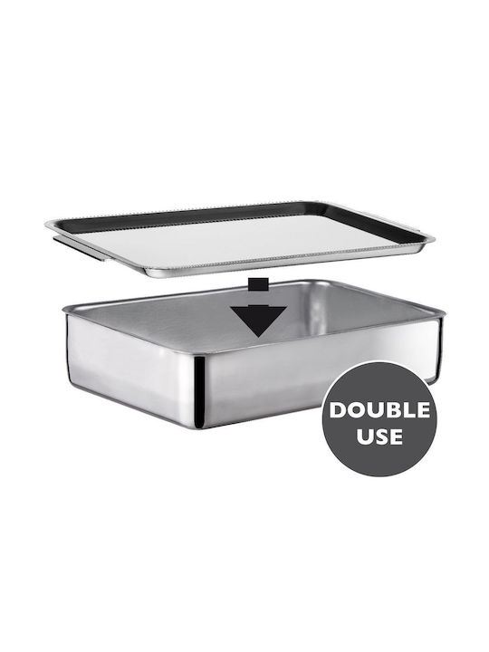 Inoxriv Dutch Oven Rectangular Made of Stainless Steel 36x25cm 1pcs