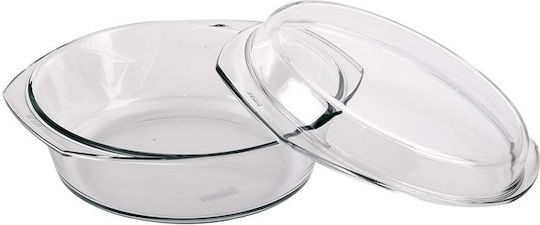 Simax Γάστρα Οβάλ Γυάλινη με Γυάλινο Καπάκι 23x10cm 2lt