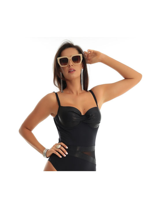 Lucero One-Piece Swimsuit with Padding Black