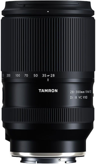 Tamron Full Frame Camera Lens 28-300mm f/4-7.1 Di III VC VXD for Sony E Mount Black