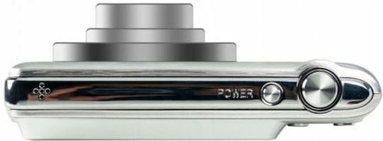 AgfaPhoto Realishot Dc8200 Compact Φωτογραφική Μηχανή 18MP Οπτικού Ζουμ 8x με Οθόνη 2.7" και Ανάλυση Video Full HD (1080p) Ασημί