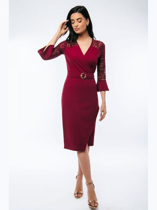 BelleFille Dress All Day Burgundy