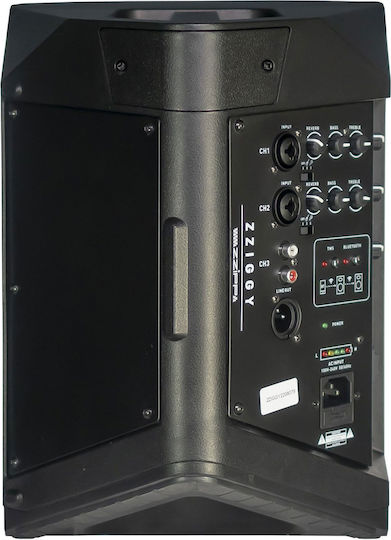 ZZiPP ZZIGGY Active Speaker PA 120W with Woofer 6.5" with Battery 25x29x33cm.