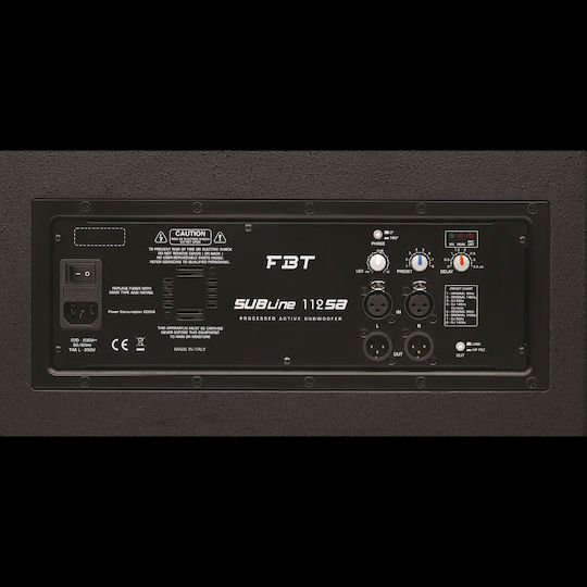 FBT VN2000 Ζεύγος Αυτοενισχυόμενων Ηχείων PA 700W με Woofer 1.4"