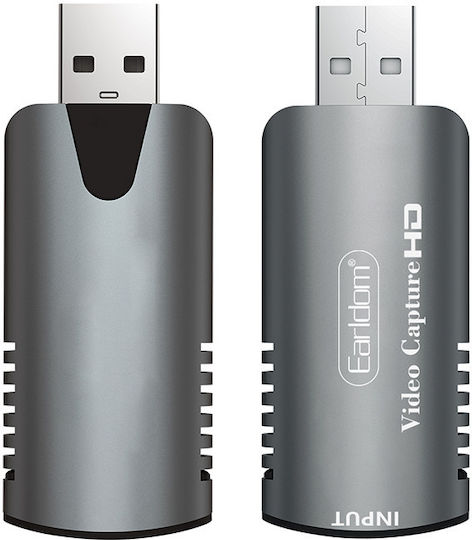 Earldom W16 Video Capture για Laptop / PC και σύνδεση USB-A / HDMI