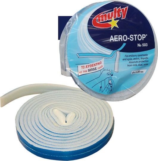 Sidirela Νo 503 Foam Self-Adhesive Tape Draft Stopper Window / Door in Blue Color 8mx0.2cm