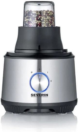 Severin KM 3892 Multifunctional Food Processor 1200W with Pot 1.5lt and Jug Blender Silver