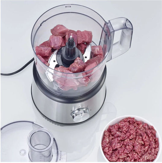 Severin KM 3892 Multifunctional Food Processor 1200W with Pot 1.5lt and Jug Blender Silver
