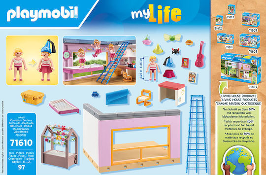 Playmobil MyLife Modern House Modern Children's Room for 4-10 years old