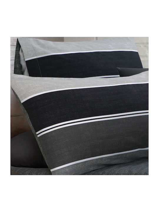 Espree Bettwäsche-Set Überdoppel 240x270cm. Grego Grey 4Stück