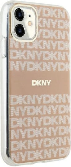 DKNY Iml Mono & Stripe Magsafe Case Umschlag Rückseite Kunststoff Rosa (iPhone 11, iPhone XR)