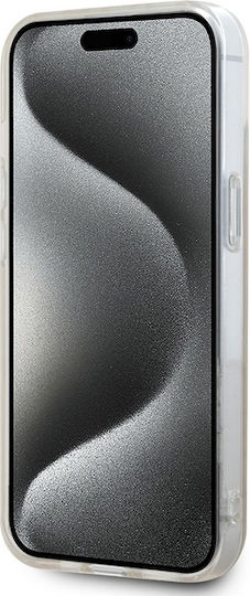 DKNY Repeat Pattern Tonal Stripe Back Cover Plastic / Silicon Roz (iPhone 15)
