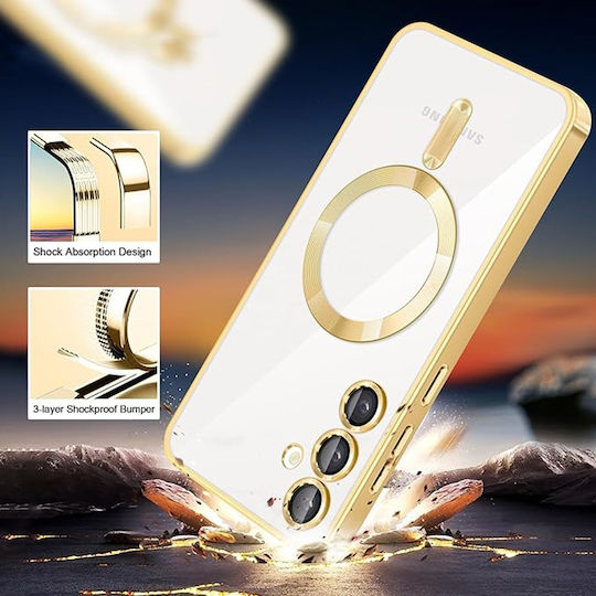Techsuit Umschlag Rückseite Silikon Grün (Galaxy A55)
