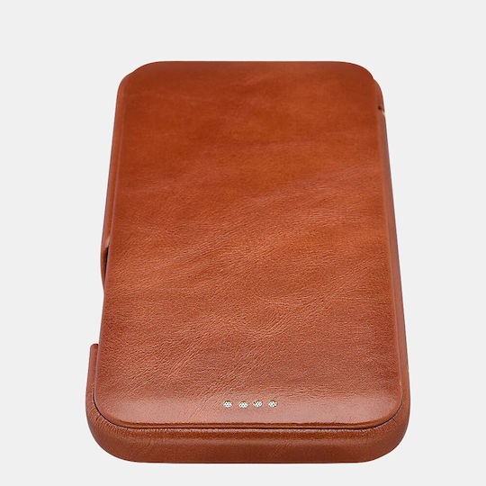 iCarer Back Cover Leather Waterproof Brown (iPhone 12 Pro Max)