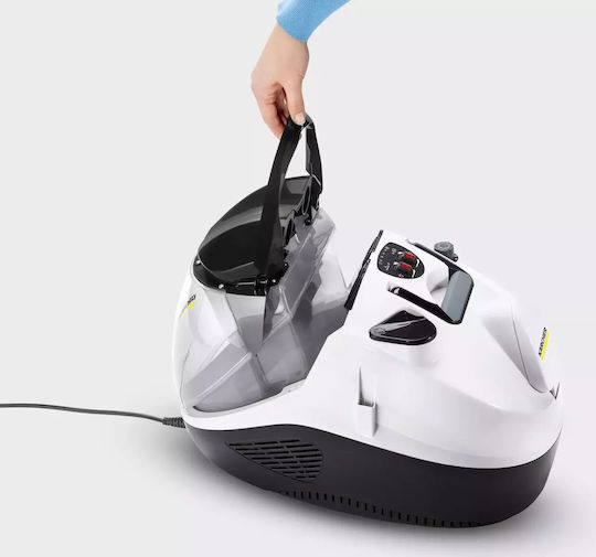 Karcher SV 7 Ατμοκαθαριστής Πίεσης 4bar με Ρόδες και Κοντάρι Λευκό