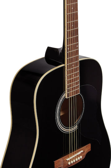 Eko Semi-acustic Chitară Ranger 6 Negru