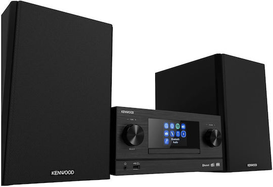 Kenwood Ηχοσύστημα 2.0 M-9000S M-9000S-B 100W με CD / Digital Media Player, WiFi και Bluetooth Μαύρο